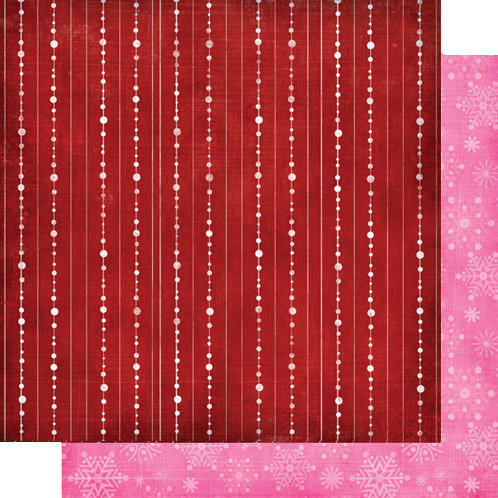 Fancy Pants Designs - Frosted Collection - Christmas - 12 x 12 Double Sided Paper - String of Snow