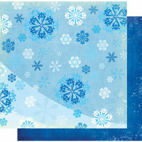 Fancy Pants Designs - Frosted Collection - Christmas - 12 x 12 Double Sided Paper - Hill of Snow, CLEARANCE