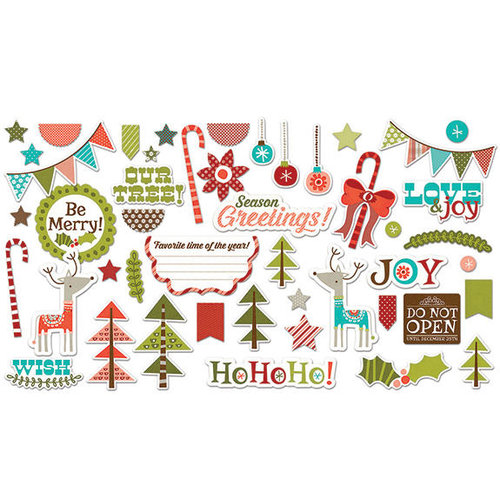 Fancy Pants Designs - Oh, Deer Collection - Christmas - Ephemera Pack