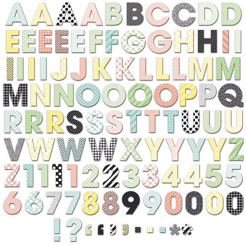 Fancy Pants Designs - Office Suite Collection - Alphabet and Number Pack