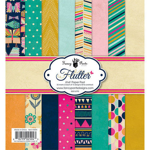 Fancy Pants Designs - Flutter Collection - 6 x 6 Paper Pad