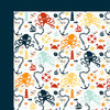 Fancy Pants Designs - Making Waves Collection - 12 x 12 Double Sided Paper - Seafood