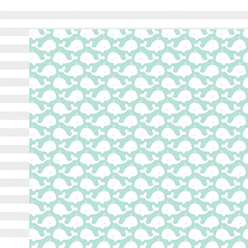 Fancy Pants Designs - Summer Sun Collection - 12 x 12 Double Sided Paper - Whales