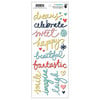 Fancy Pants Designs - Happy Place Collection - Puffy Stickers - Script Words