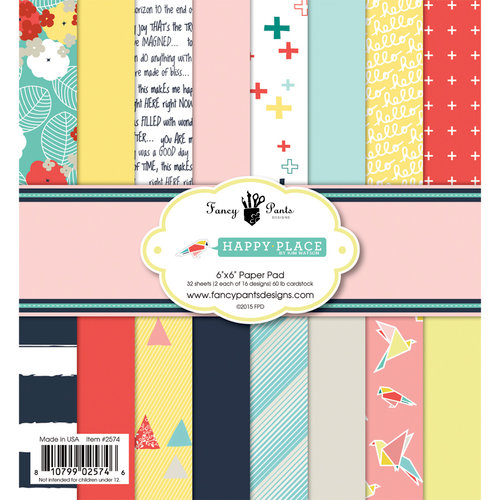 Fancy Pants Designs - Happy Place Collection - 6 x 6 Paper Pad