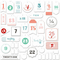 Fancy Pants Designs - Wish Season Collection - Christmas - Countdown Labels Pack