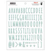 Fancy Pants Designs - Attwell Collection - Puffy Stickers - Alphabet - Aqua