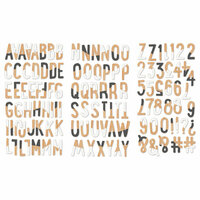 Fancy Pants Designs - Life is Beautiful Collection - Chipboard Stickers - Alphabet