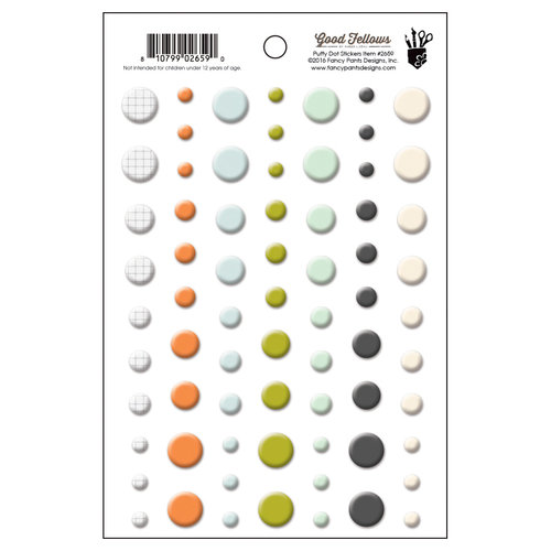 Fancy Pants Designs - Good Fellows Collection - Puffy Stickers - Dot