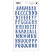 Fancy Pants Designs - Millie and June Collection - Puffy Stickers - Alphabet - Royal Blue