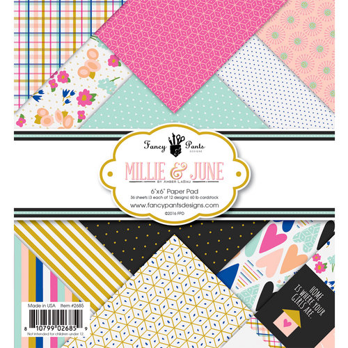 Fancy Pants Designs - Millie and June Collection - 6 x 6 Paper Pad