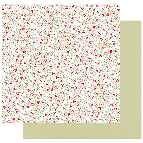 Fancy Pants Designs - Merry and Bright Collection - Christmas - 12 x 12 Double Sided Paper - Happy Holly Days