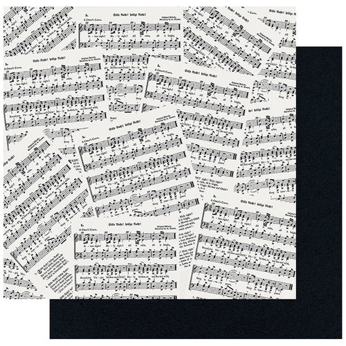 Fancy Pants Designs - Merry and Bright Collection - Christmas - 12 x 12 Double Sided Paper - Musical Memories