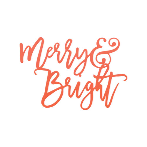 Fancy Pants Designs - Merry and Bright Collection - Christmas - Acrylic Title - Merry and Bright