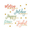 Fancy Pants Designs - Merry and Bright Collection - Christmas - Rub Ons - Phrases