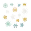 Fancy Pants Designs - Merry and Bright Collection - Christmas - Rub Ons - Snowflakes