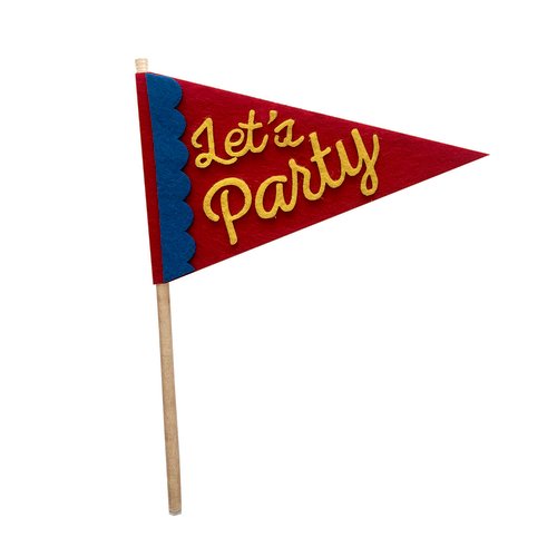 Fancy Pants Designs - Craft Edition Collection - Felt Pennant - Let's Party