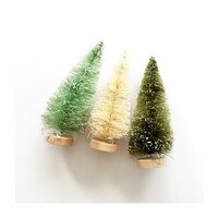 Fancy Pants Designs - Merry and Bright Collection - Christmas - Bottle Brush Trees - 5 Inches