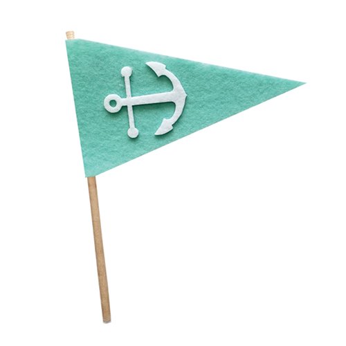 Fancy Pants Designs - Craft Edition Collection - Felt Pennant - Anchor