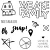 Fancy Pants Designs - Family and Co Collection - Clear Acrylic Stamps