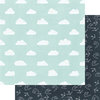 Fancy Pants Designs - Dream Big Collection - 12 x 12 Double Sided Paper - Head in the Clouds