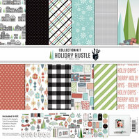 Fancy Pants Designs - Holiday Hustle Collection - Christmas - 12 x 12 Collection Kit with Foil Accents