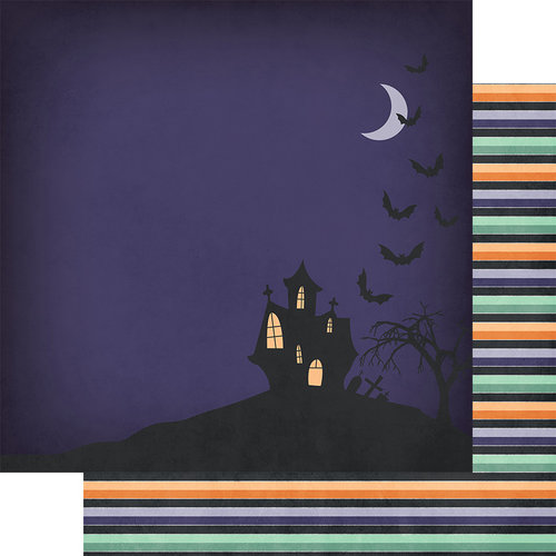 Fancy Pants Designs - Spellbound Collection - Halloween - 12 x 12 Double Sided Paper - Happy Haunting