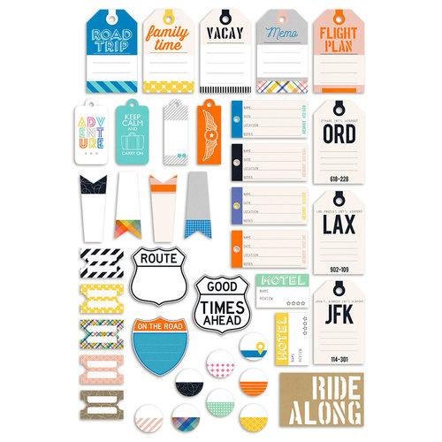 Fancy Pants Designs - On Our Way Collection - Tags and Labels