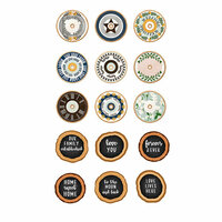 Fancy Pants Designs - Magnolia Moments Collection - Chipboard Embellishments - Spools and Slices