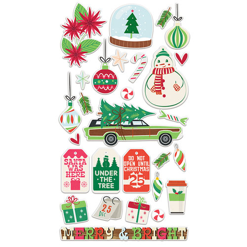 Fancy Pants Designs - Christmas Cottage Collection - Chipboard Stickers