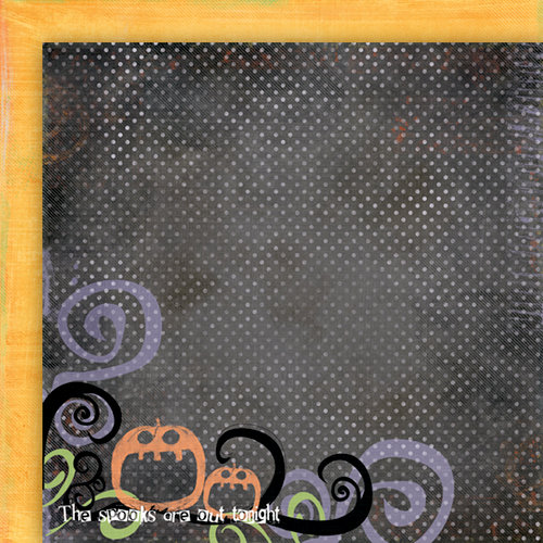 Fancy Pants Designs - Trick or Treat Collection - Halloween - 12 x 12 Double Sided Paper - Great Pumpkin