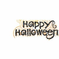 Fancy Pants Designs - Trick or Treat Collection - Halloween - Glitter Cuts Transparencies - Halloween Title, CLEARANCE
