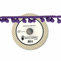 Fancy Pants Designs - Dancing Girl Collection - Ball Trim Ribbon - 25 Yards - Purple