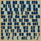 Fancy Pants Designs - That Boy Collection - 12 x 12 Alphabet Cardstock Stickers - Blues