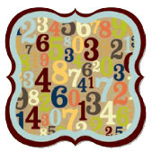 Fancy Pants Designs - That Boy Collection - 12 x 12 Die Cut Paper - Number Bracket, CLEARANCE