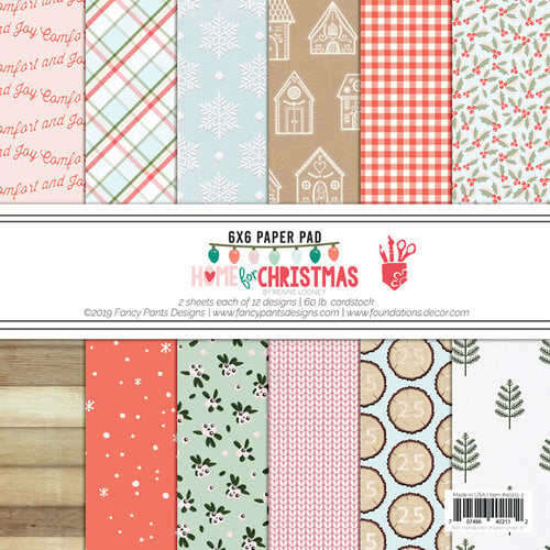 Fancy Pants Designs - Home For Christmas Collection - 6 x 6 Paper Pad
