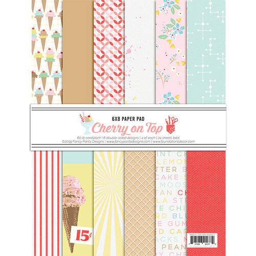 Fancy Pants Designs - A Cherry On Top Collection - 6 x 8 Paper Pad