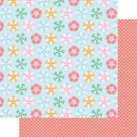 Fancy Pants Designs - Vitamin Sea Collection - 12 x 12 Double Sided Paper - Sunbrellas