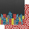 Fancy Pants Designs - Sidekick Optional Collection - 12 x 12 Double Sided Paper - Cityscape