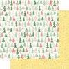 Fancy Pants Designs - Wishmas Collection - 12 x 12 Double Sided Paper - Christmas Trees