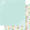 Fancy Pants Designs - Wishmas Collection - 12 x 12 Double Sided Paper - Christmas Flurries