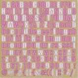 Fancy Pants Designs - This Girl Collection - 12 x 12 Alphabet Cardstock Stickers - Pink, CLEARANCE