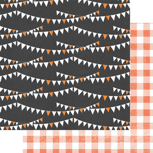 Fancy Pants Designs - A Little Scary Collection - 12 x 12 Double Sided Paper - Halloween Skies