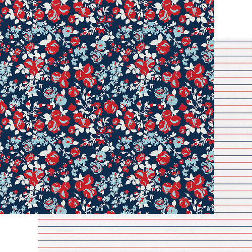 Fancy Pants Designs - My Type Collection - 12 x 12 Double Sided Paper - Love Blooms