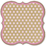 Fancy Pants Designs - This Girl Collection - 12 x 12 Die Cut Paper - Dots Bracket, CLEARANCE