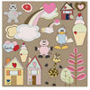 Fancy Pants Designs - Kraft Kuts - 12 x 12 Die Cut Kraft Paper - Kraft Kuts 1, CLEARANCE