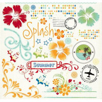 Fancy Pants Designs - Summer Soiree Collection - Rub Ons, BRAND NEW