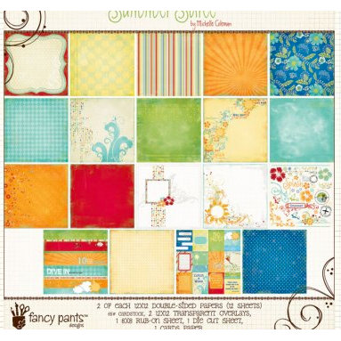 Fancy Pants Designs - Summer Soiree Collection - 12 x 12 Paper Kit, BRAND NEW