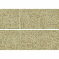 Fancy Pants Designs - Big Board Chipboard - 6 x 6 - Sugar and Spice, CLEARANCE