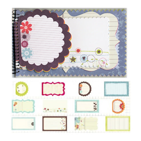 Fancy Pants Designs - Delight Collection - 5 x 8 Notebook Journal, BRAND NEW